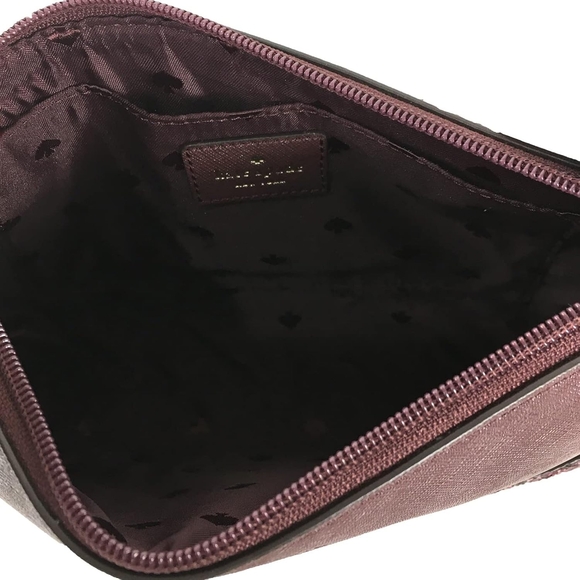 NWT Kate Spade Greta Court Glitter Crossbody Bag Cherrywood - Picture 7 of 10